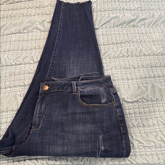 Lane Bryant Denim - Lane Bryant Blue Boyfriend Jeans with Classic Indigo Wash